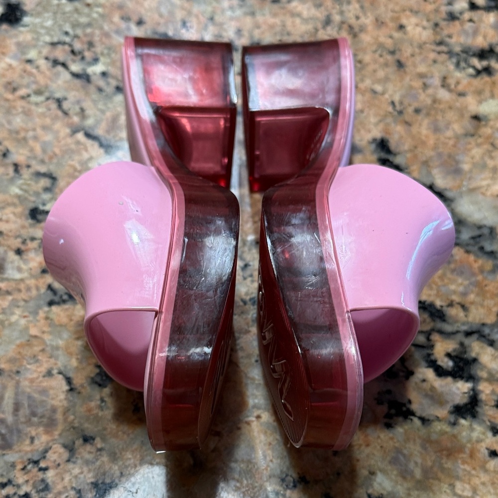 MELISSA
Shape Pink Block Heel Mules size 5 - Picture 9 of 12